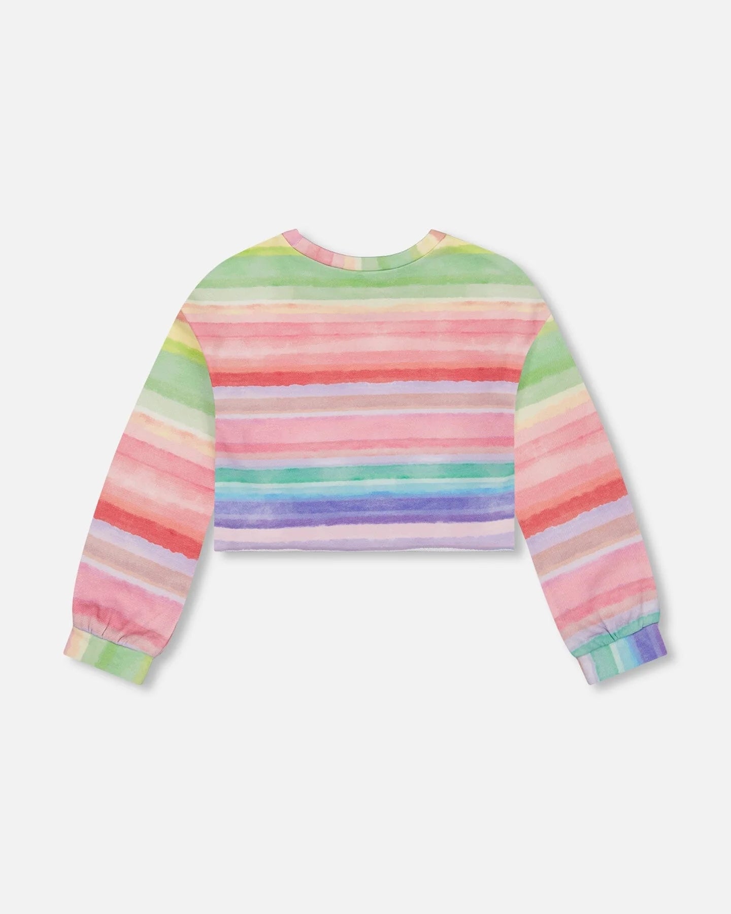 French Terry Rainbow Stripe Sweatshirt