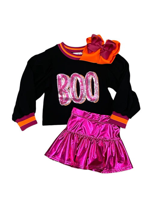 Sequin Boo Sweatshirt