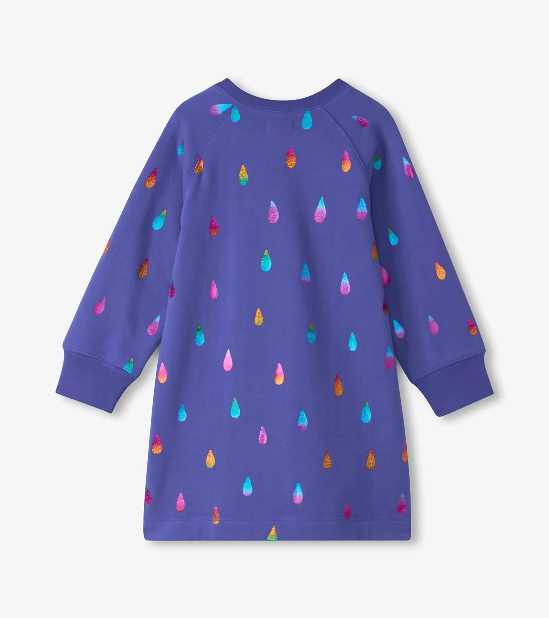 Rainbow Raindrops Sweater Dress