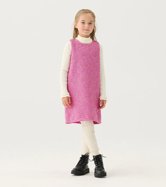 Rose Violet Tweed Dress