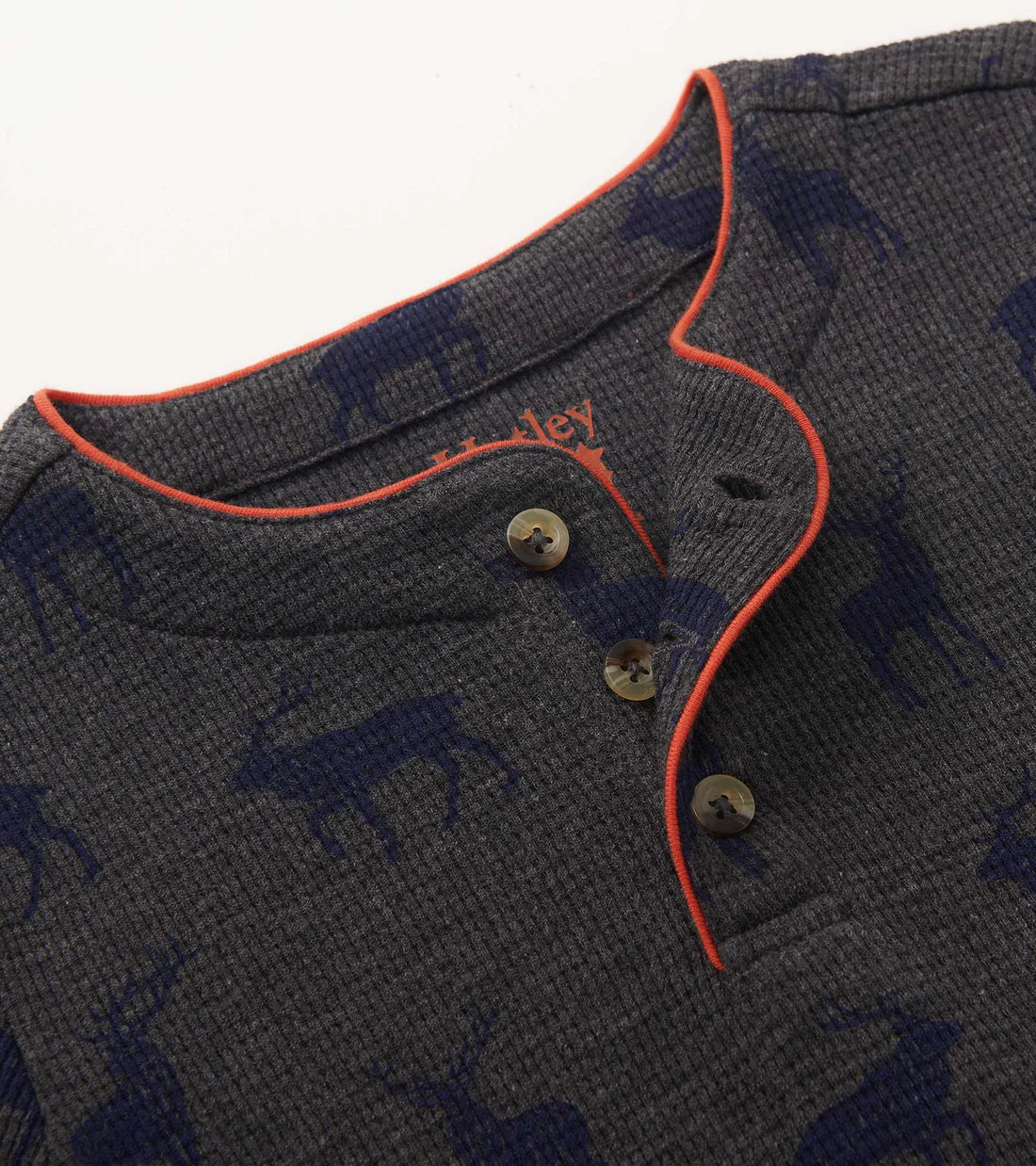 Blue Elks LS Henley Tee