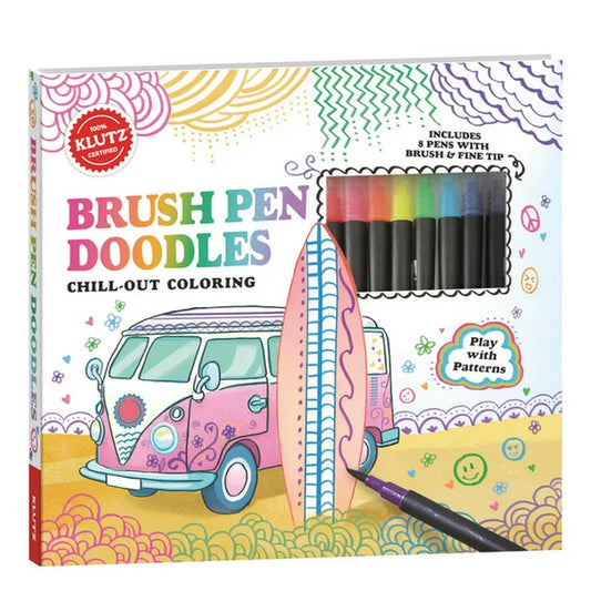Brush Pen Doodles Chill-Out Coloring