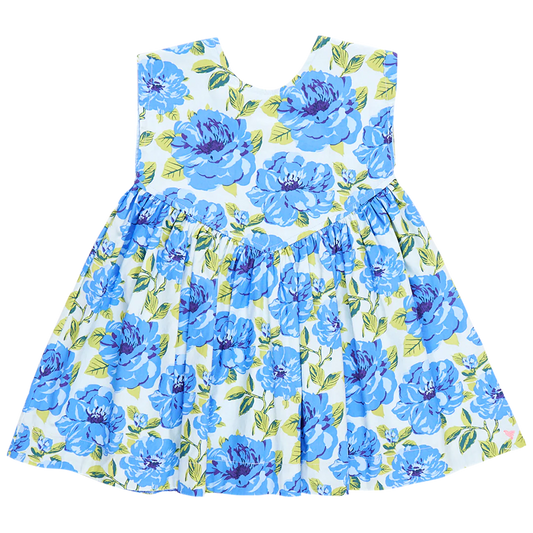 Blue Peonies Gracie Dress