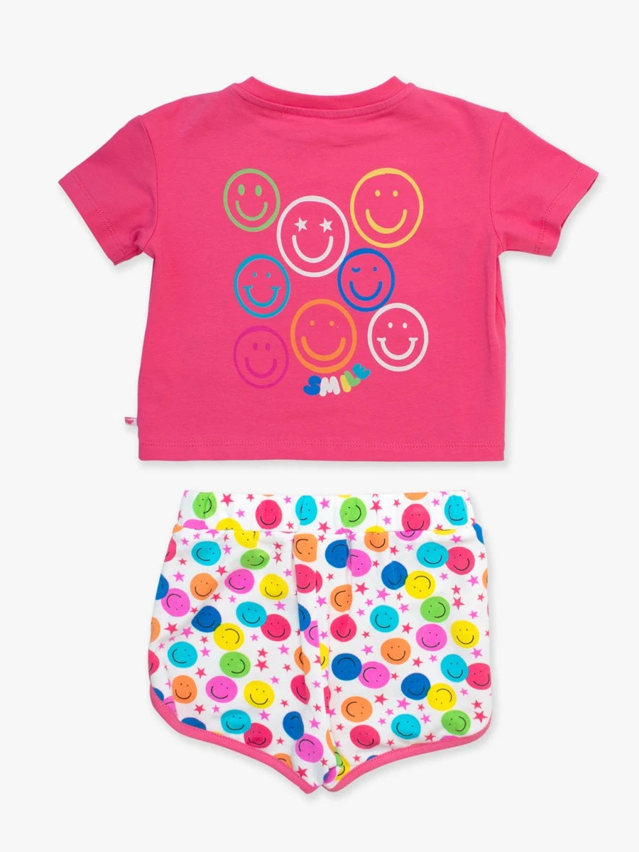 Star Smile Girls Short & Graphic Tee Set