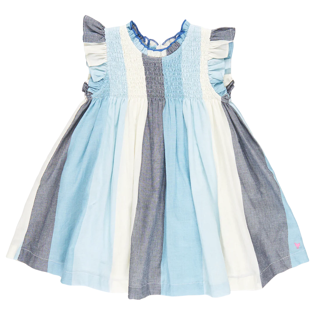 Stevie Dress Ocean Stripe