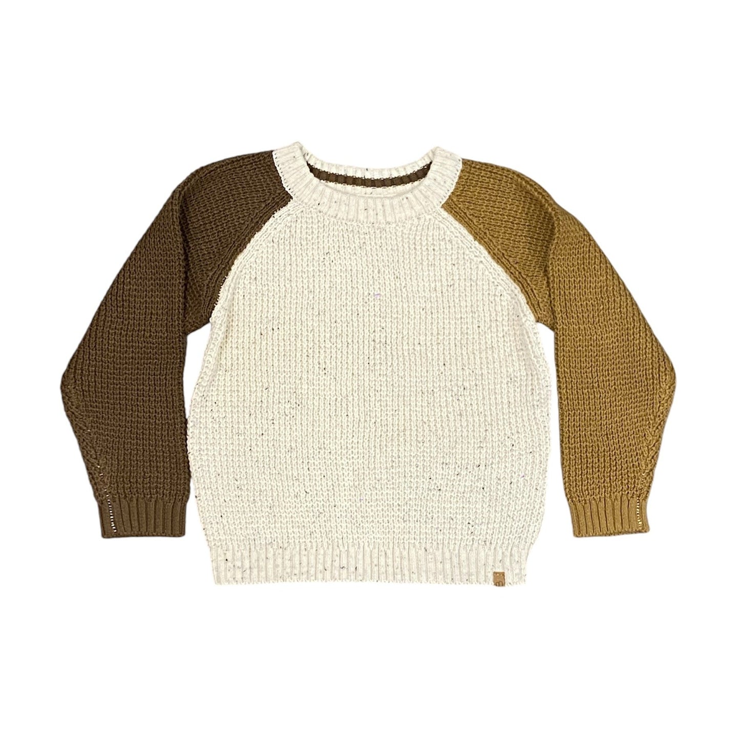 Tan Colorblock Sweater