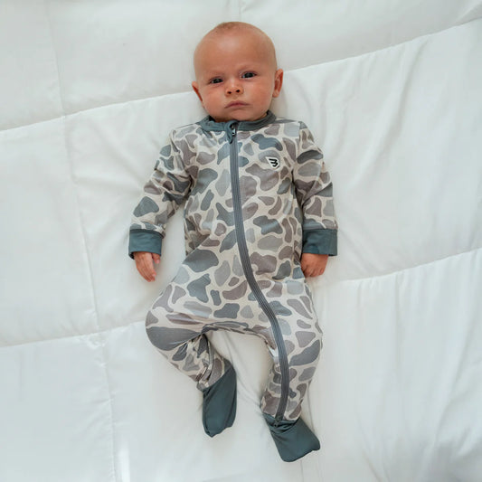 Classic Deer Camo Convertible Footie