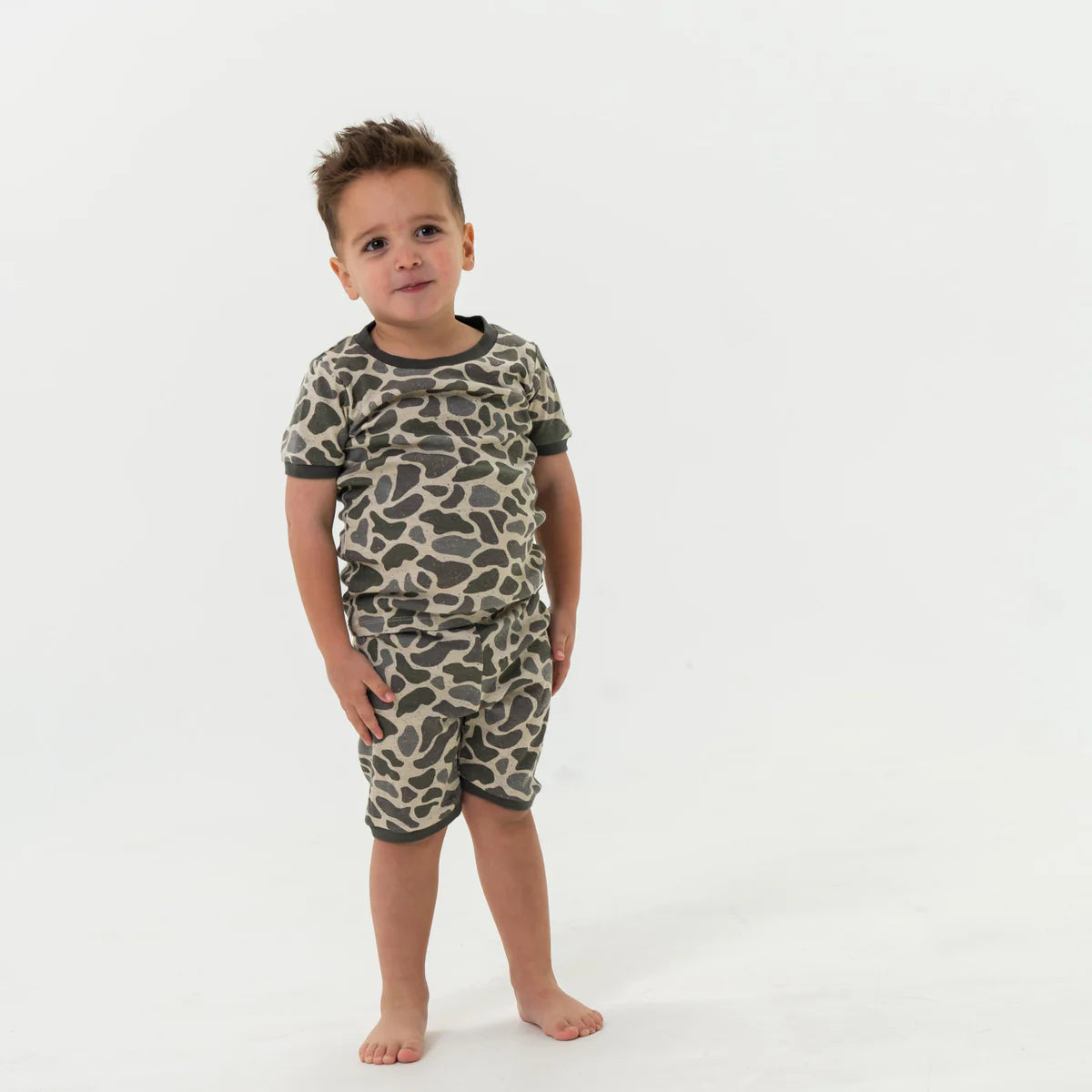 Deer Camo Pajama Short Set