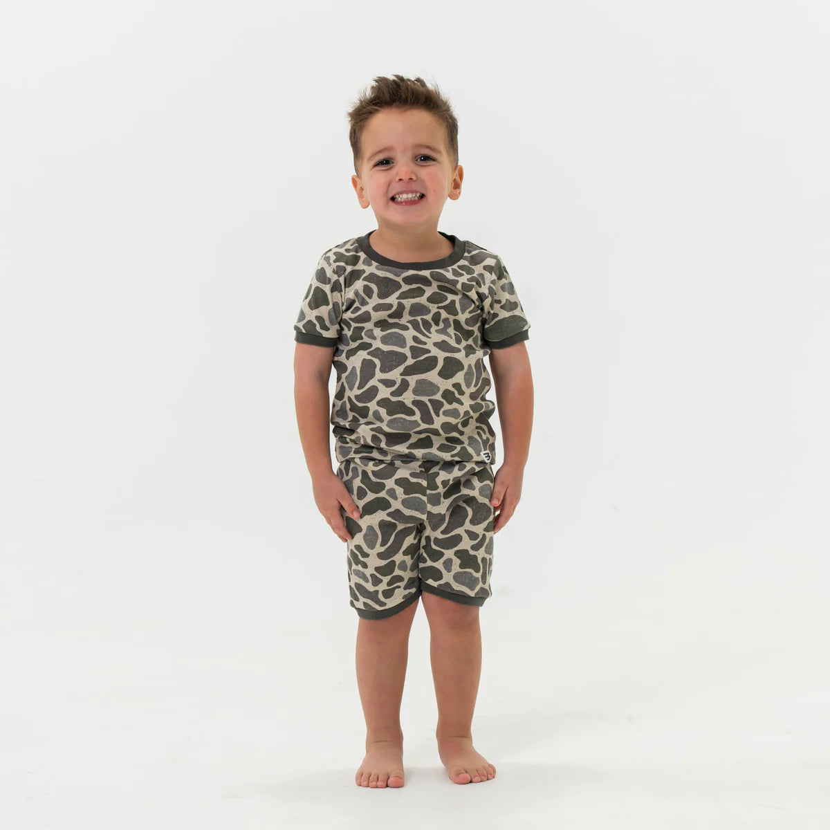 Deer Camo Pajama Short Set