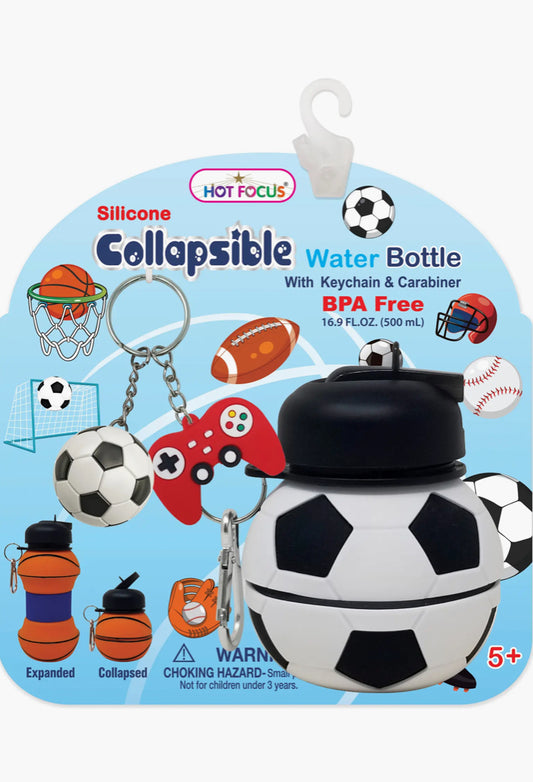 Soccer Collapsible Water Bottle