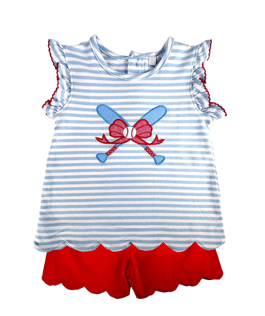 Baseball Girls Short Set