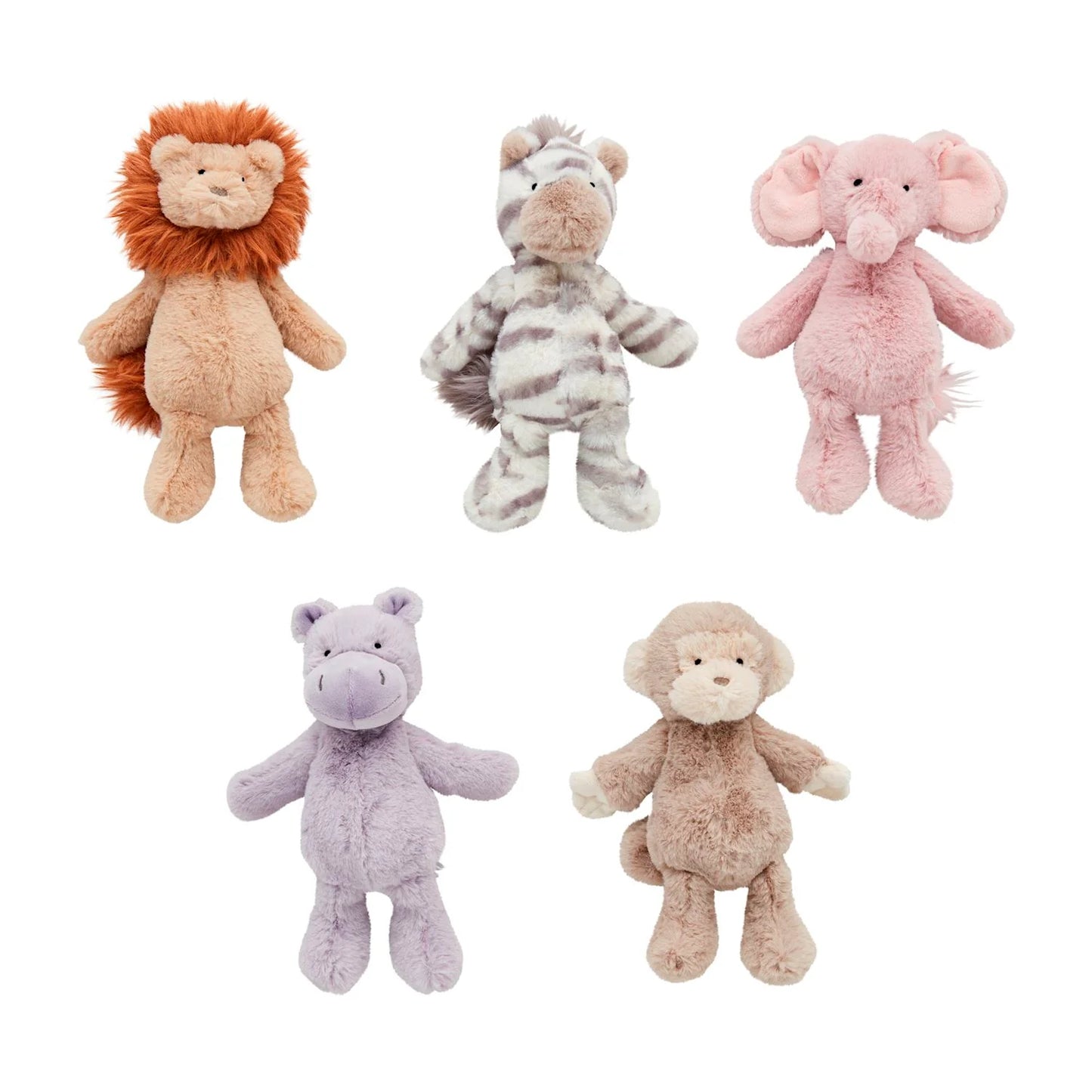 Safari Plush Rattle Pals
