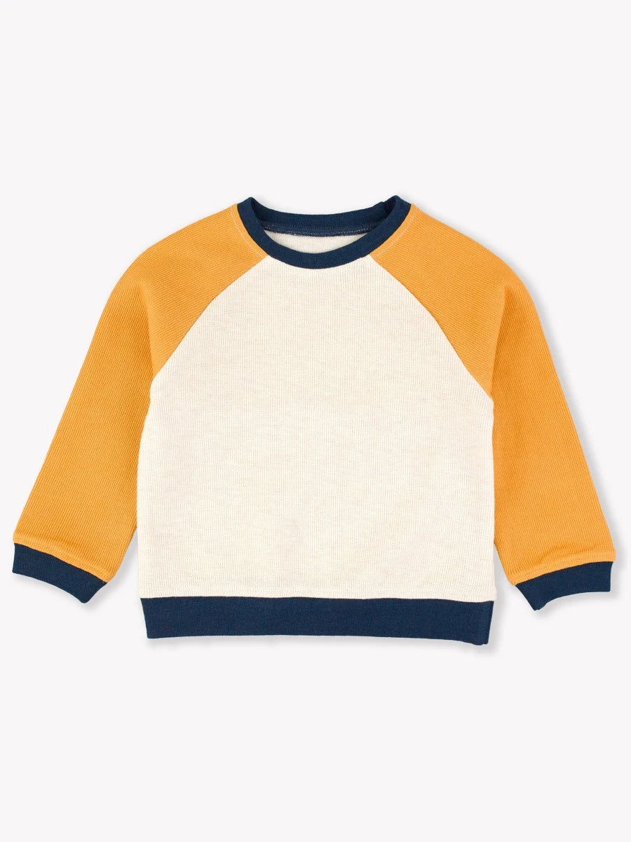 Oatmeal Color Block Sweatshirt