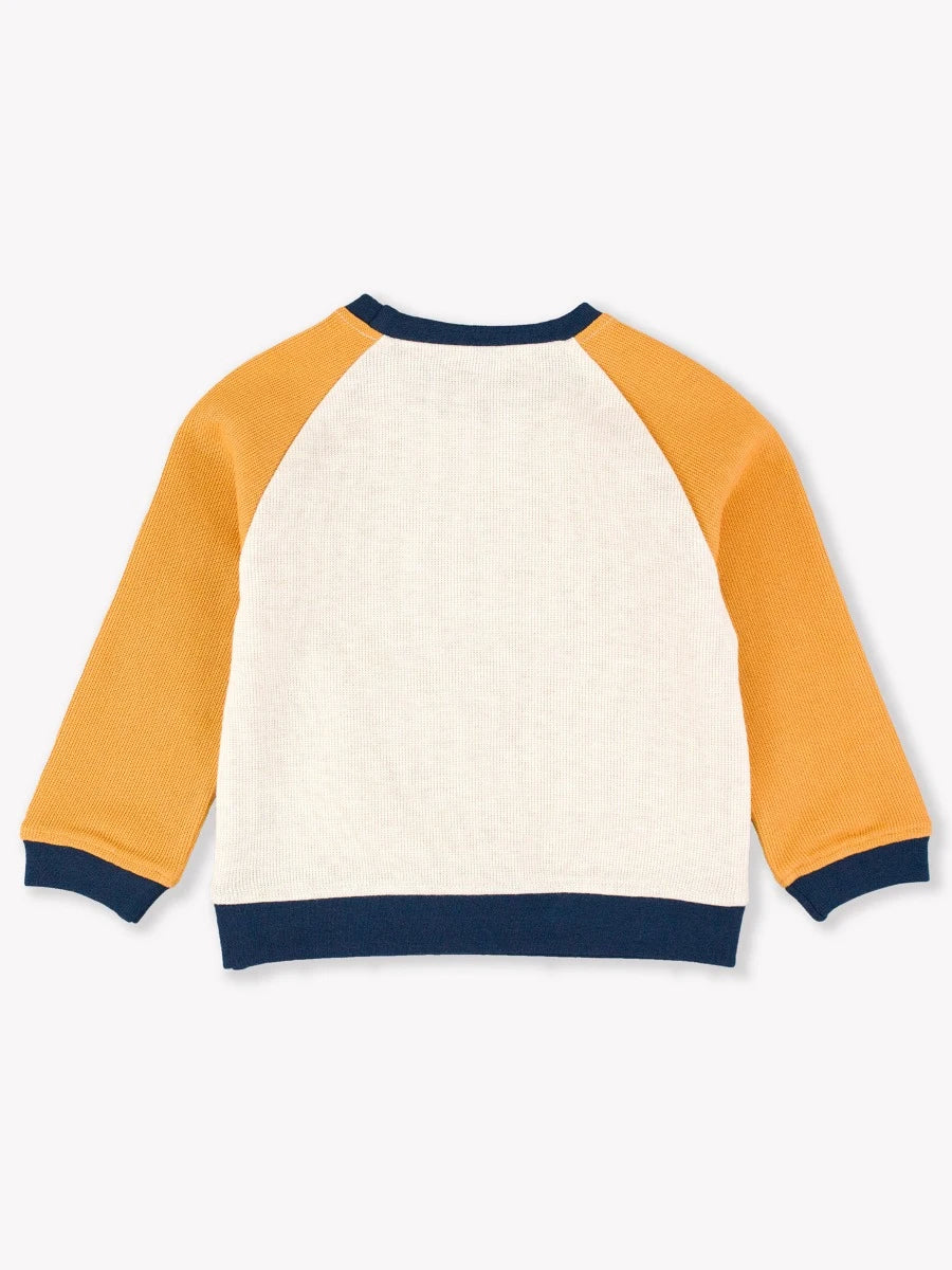 Oatmeal Color Block Sweatshirt