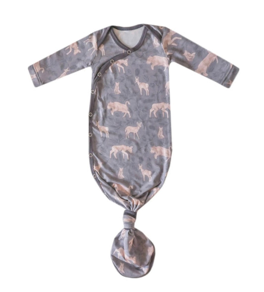 Timber Newborn Knotted Gown