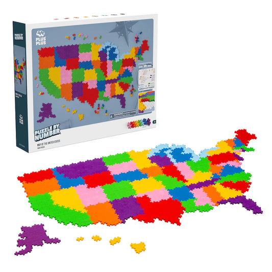 Puzzle By Number Map Of The U.S.