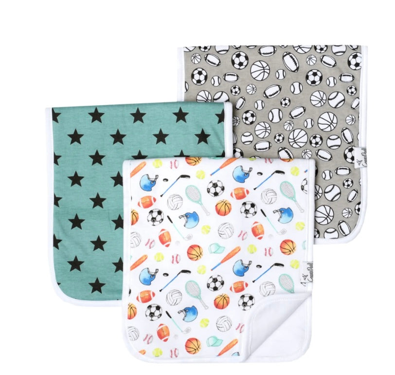Varsity Burp Cloth Set