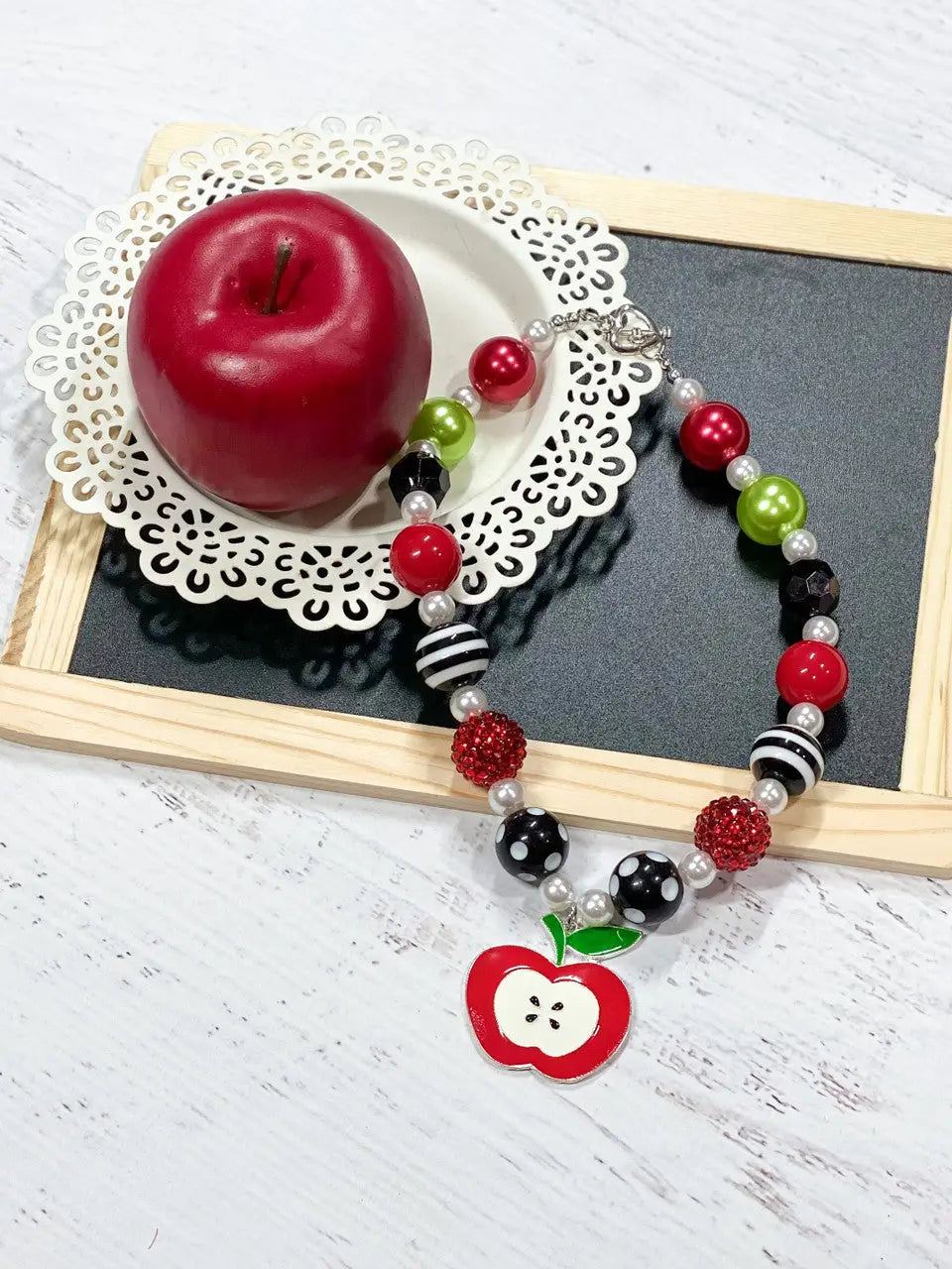 Apple Slice Chunky Necklace