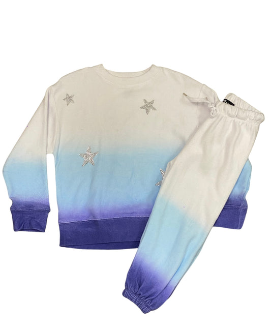 Blue Ombre Star Sweatshirt