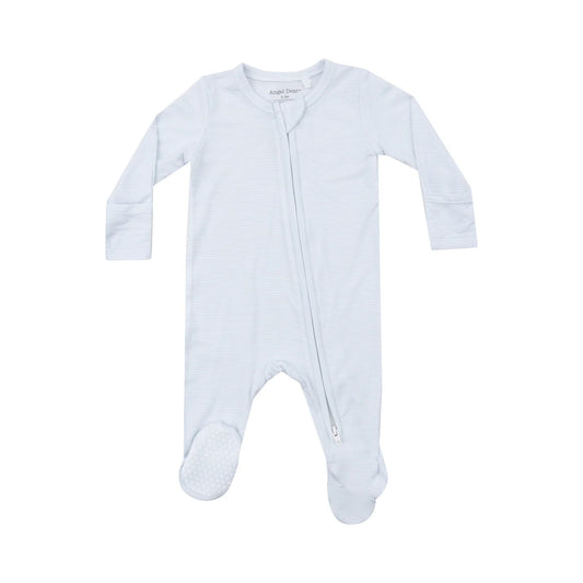 Light Blue Stripe Footie