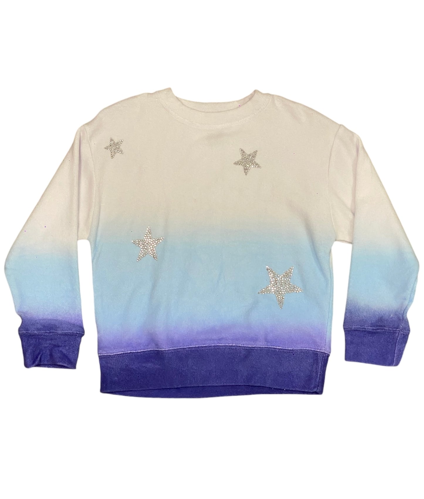 Blue Ombre Star Sweatshirt