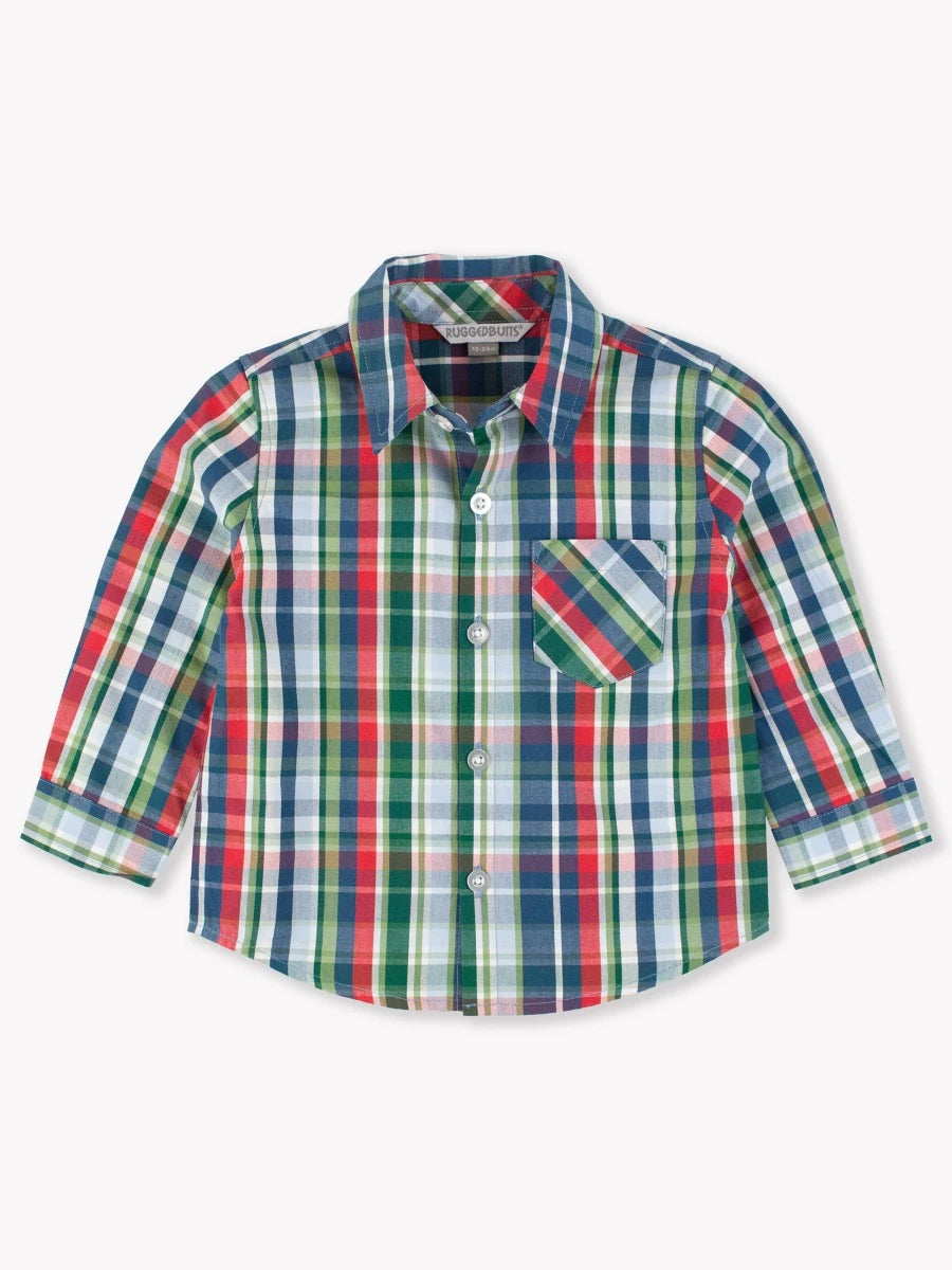 Prep Plaid LS Button Down