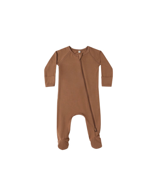 Cedar Bamboo Zip Footie