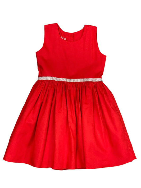 Rhinestone Red Dress