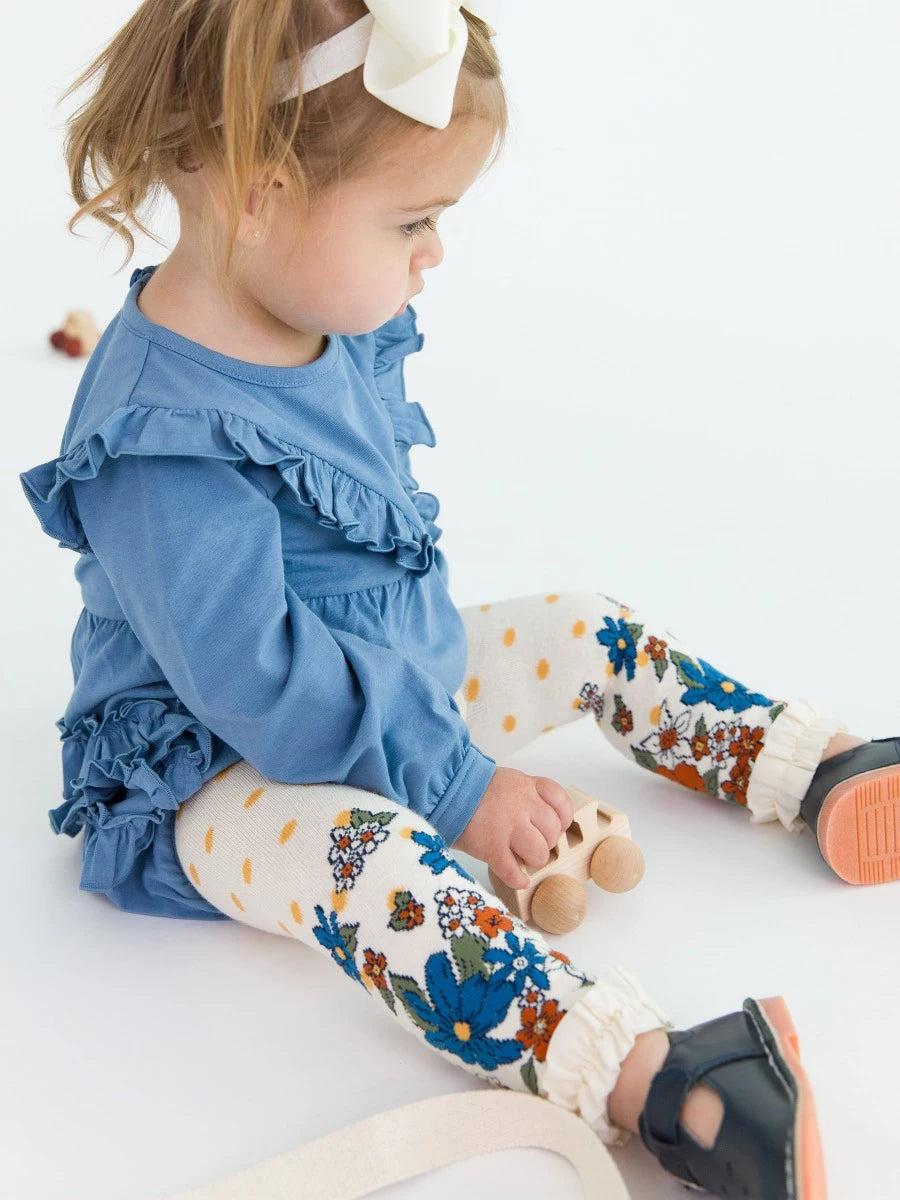 Harvest Floral Footless Tights