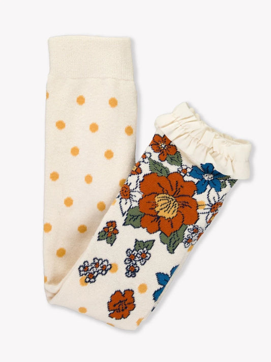 Harvest Floral Footless Tights