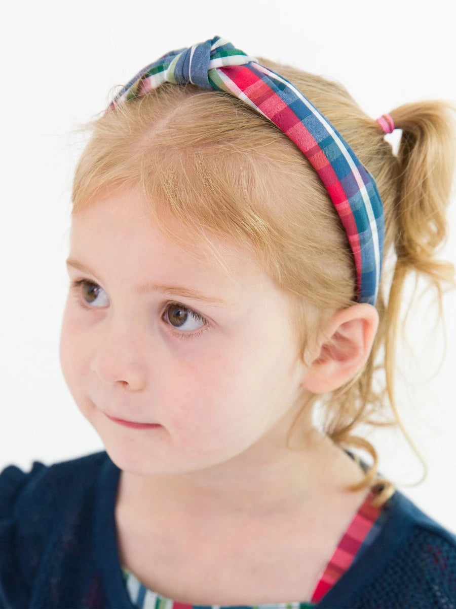 Prep Plaid Knot Headband