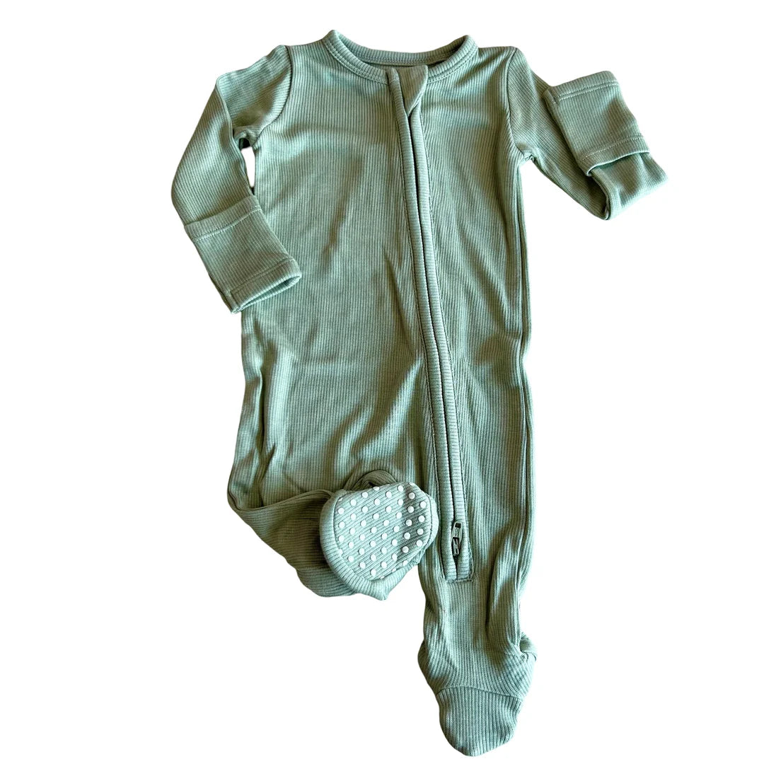 Ribbed Desert Sage Footie
