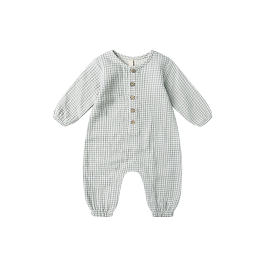 Woven Jumpsuit Blue Gingham