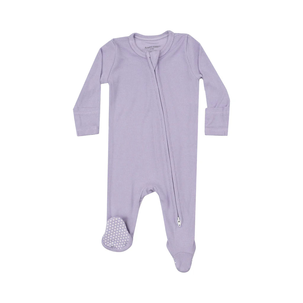 Ribbed Orchid Petal Footie