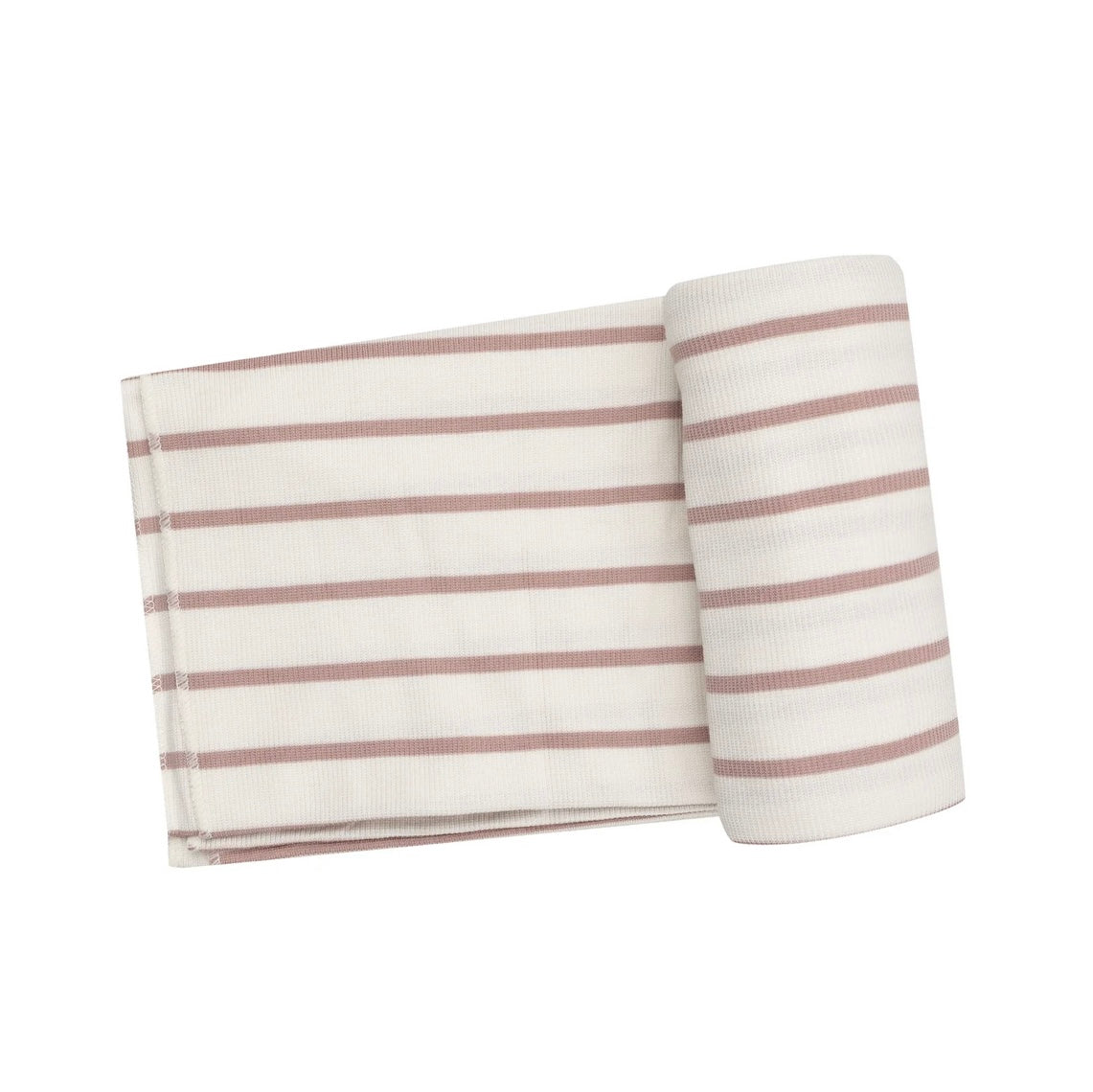 Ribbed Pink Stripe Misty Rose Swaddle