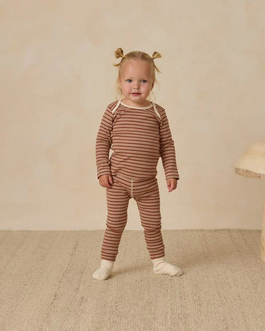 Cedar Micro Stripe Ribbed Set