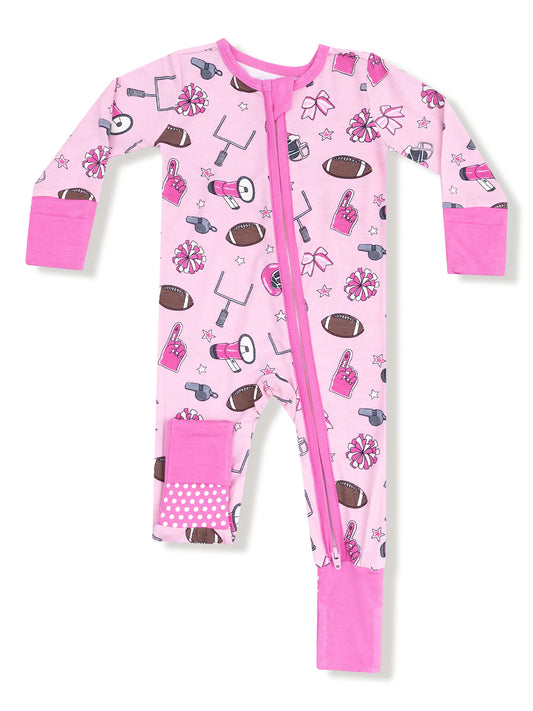 Game Day Pink Convertible Footie