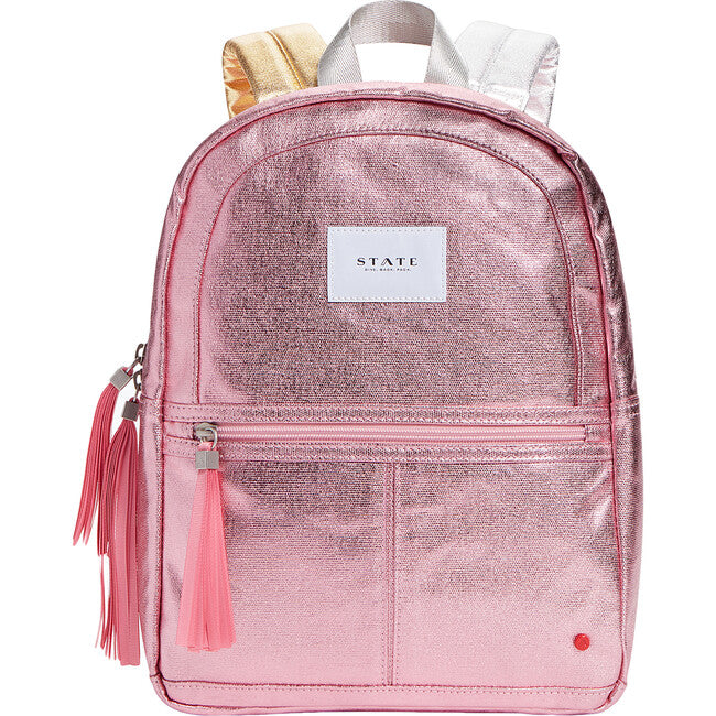 Pink & Silver Metallic Kane Backpack
