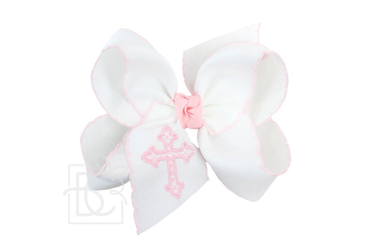 White & Pink Cross Bow
