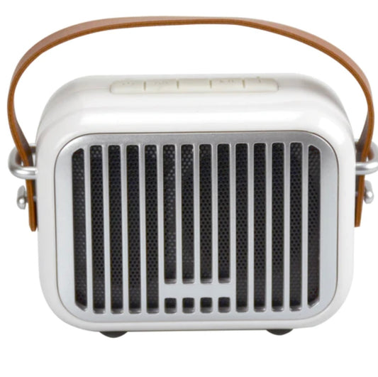 White Retro Mini Speakers