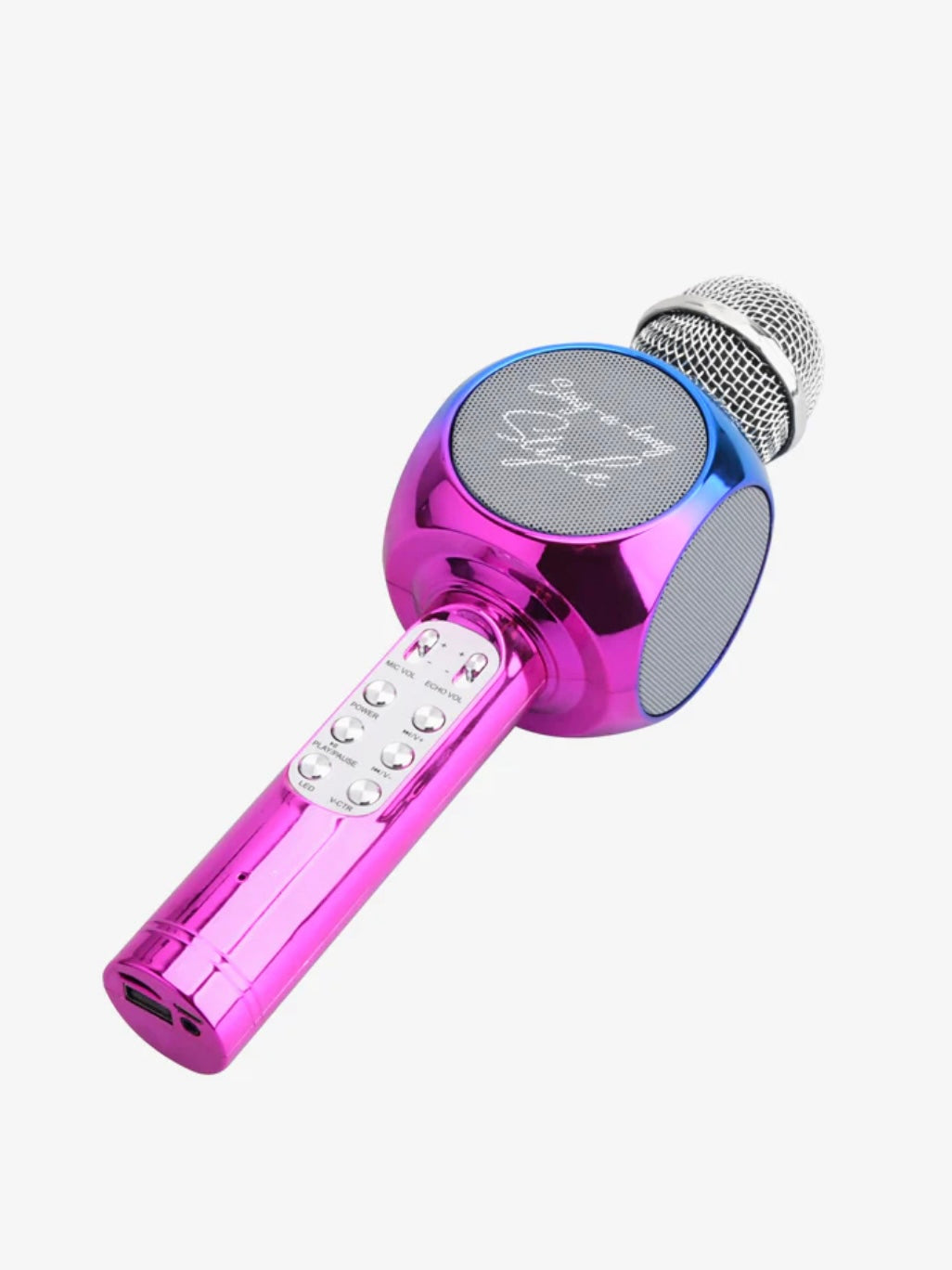 Metallic Karaoke Microphone
