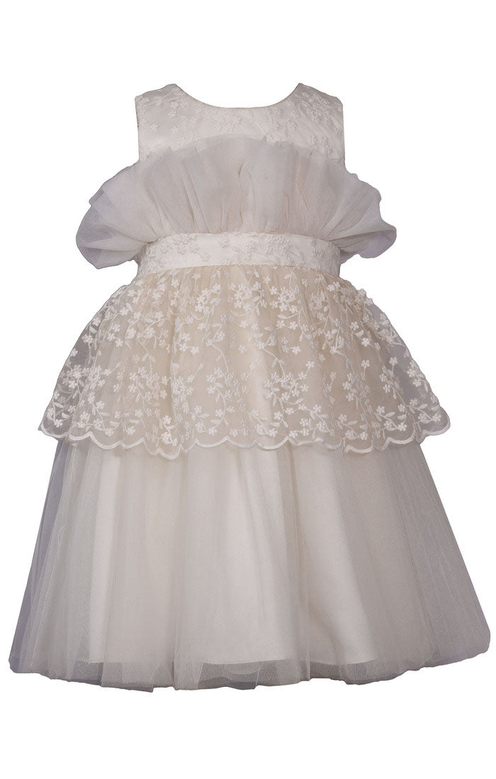 LACE PEPLUM DRESS
