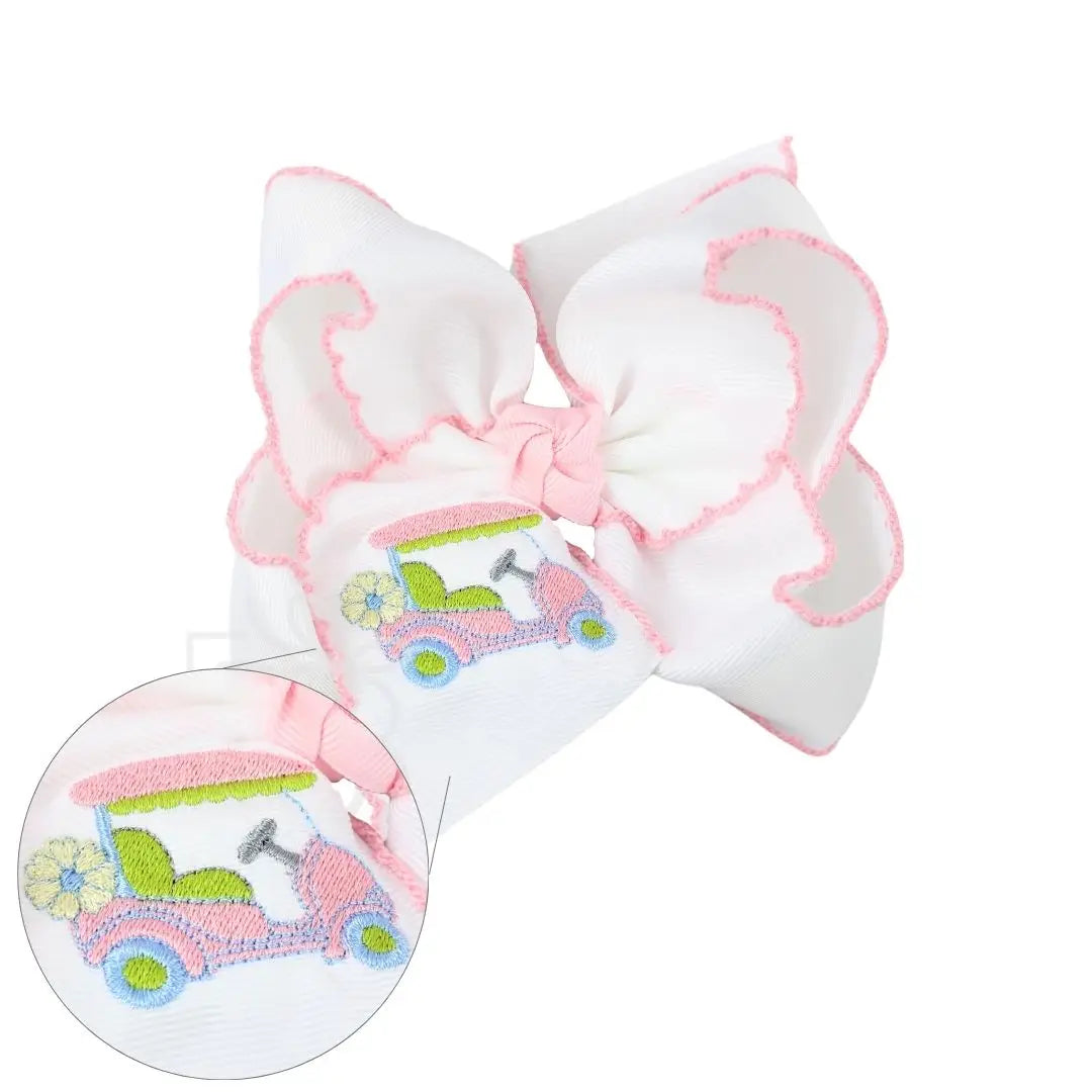 Golf Cart Appliqué Bow