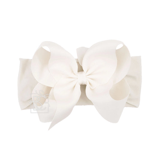 Antique White 5.5" Headband Bow