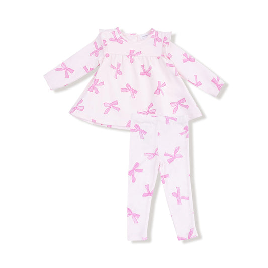 Pretty Bows Ruffle Top & Legging Set