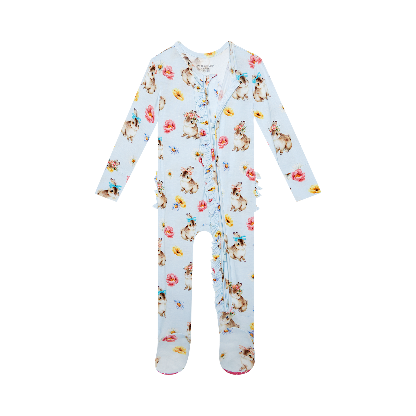 Tinsley Jane Ruffled Zip Footie