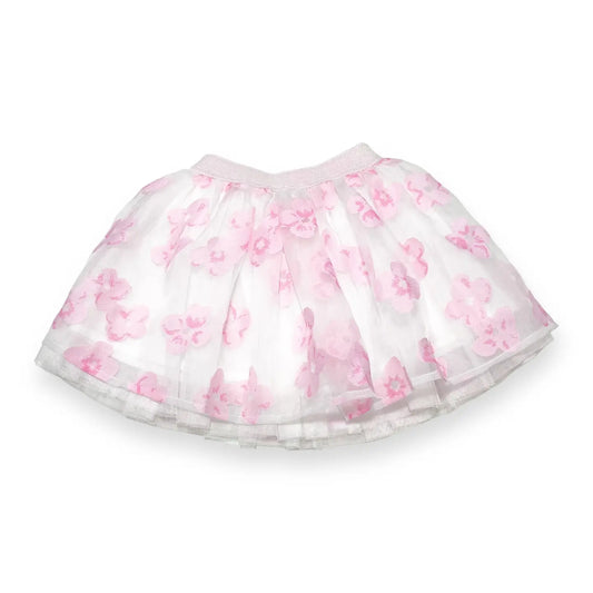 Pink Floral Mesh Tutu