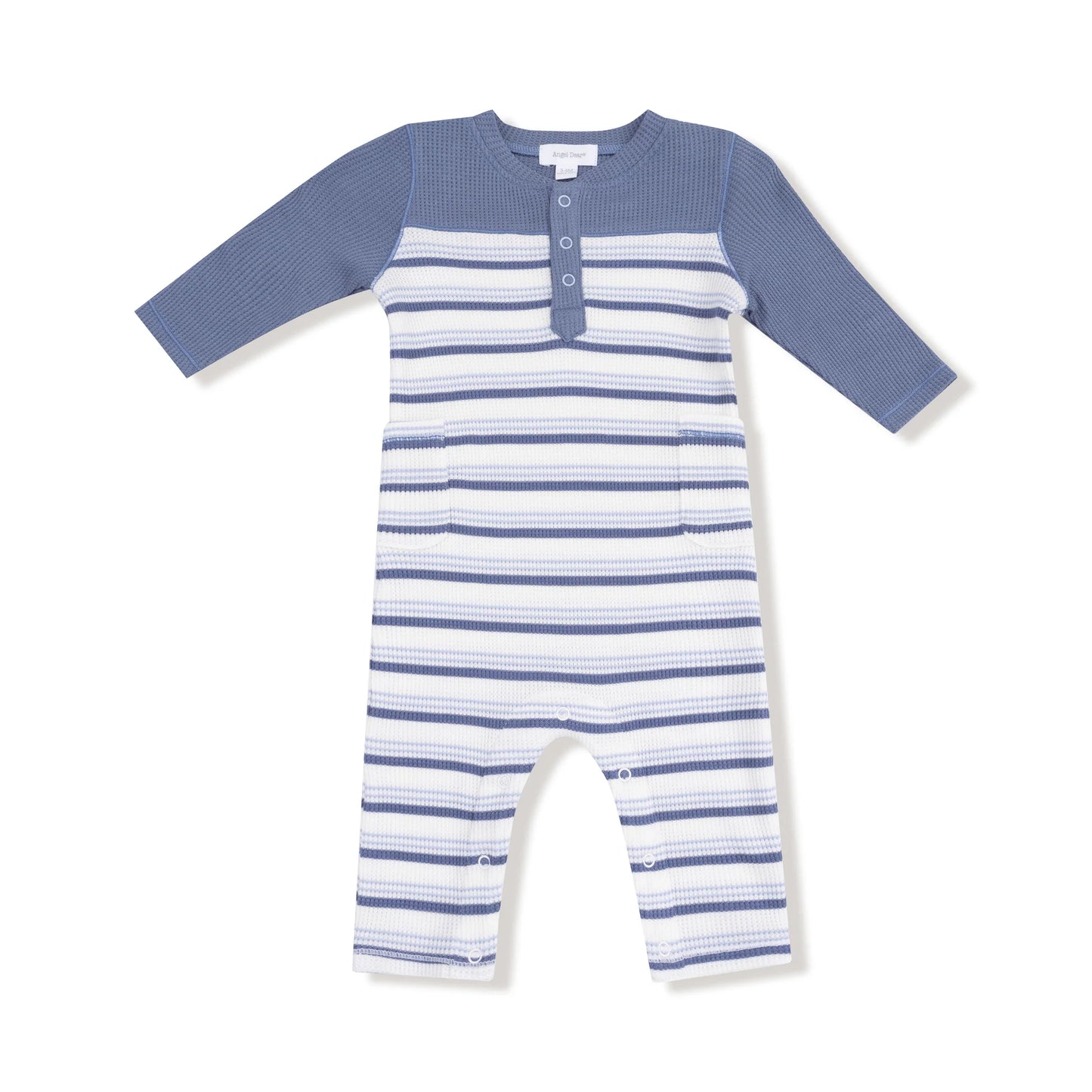 Blue Vintage Stripe Romper