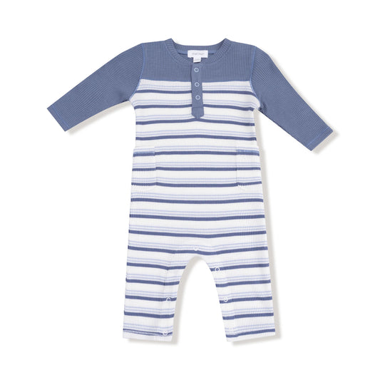 Blue Vintage Stripe Romper