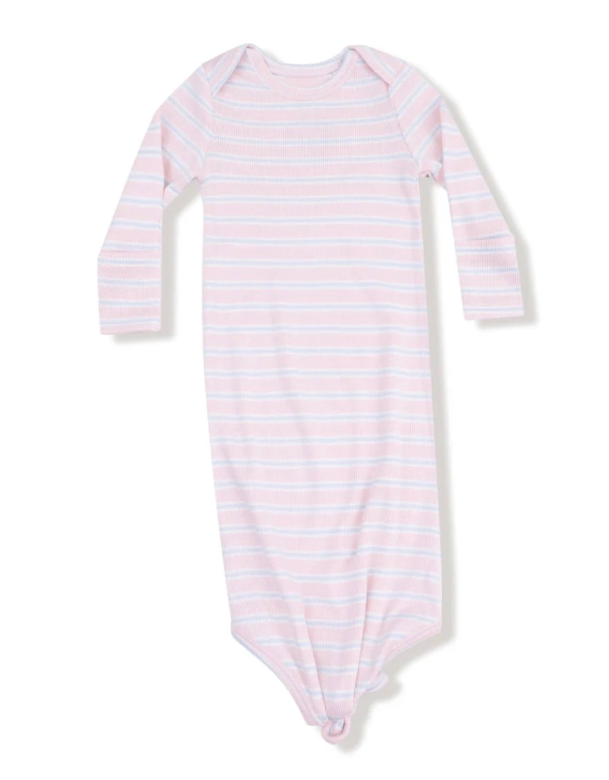 Multi Stripe Pink Knotted Gown